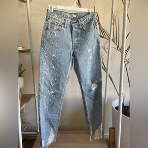 Grlfrnd distressed denim, size 23